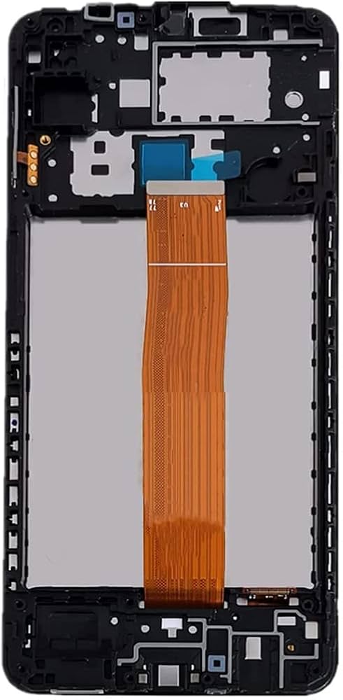 LCD SAMSUNG A12/ A02 (A125F) CON MARCO FLEX NARANJA