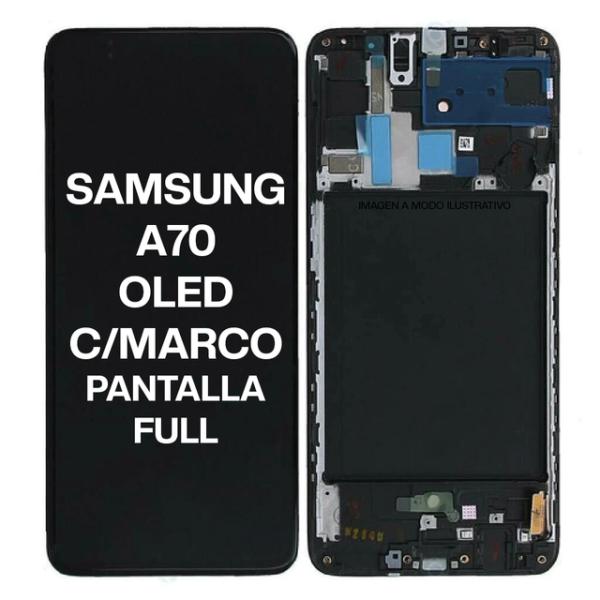 LCD SAMSUNG A70 CON MARCO OLED